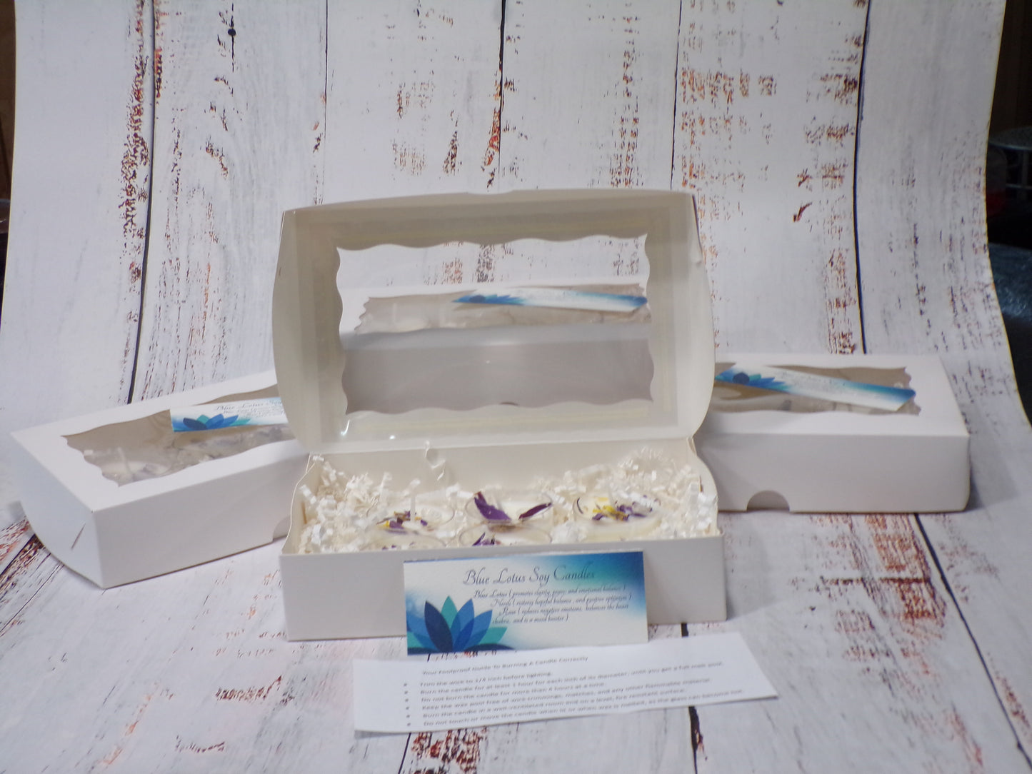 Blue Lotus Tea Lights 6