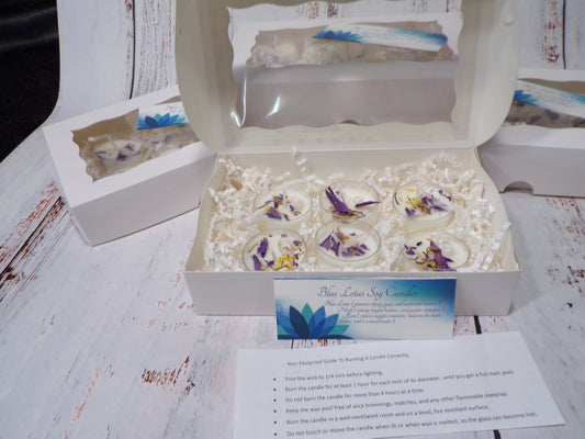 Blue Lotus Tea Lights 6