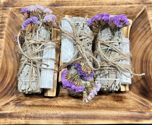 Handmade wrapped Sage Bundles