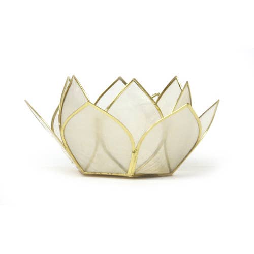 Mini Gemstone Lotus - Pearl
